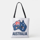 Australië Kawaii Fusion – vet en Schattig Tote Bag (Achterkant)