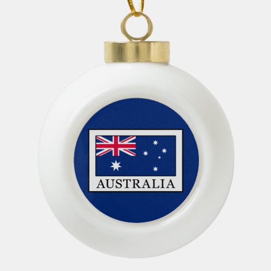 Australië Keramische Bal Ornament (Voorkant)