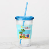 Australië kerst acryl drinkbeker (Achterkant)