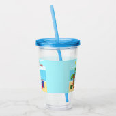 Australië kerst acryl drinkbeker (Links)