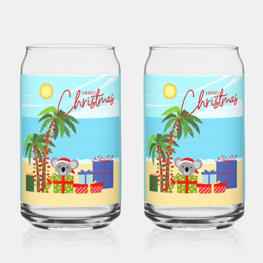 Australië kerst blikvorm glas (Voorkant)