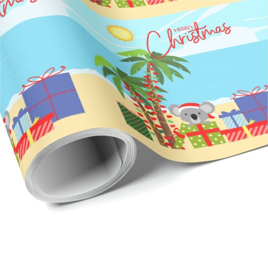 Australië kerst cadeaupapier (Rol Hoek)