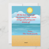 Australië kerst feestdagenkaart (Achterkant)