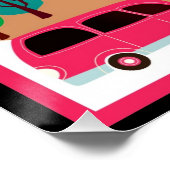 Australië kleurrijke reisposter perfect poster (Hoek)