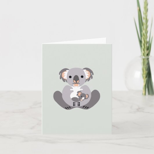 Australië- Knuffelkoala - Wildlife - Natuur Green Kaart (Voorkant)