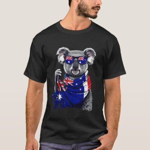 Australië Koala Beer Australische Vlag 2 T-shirt