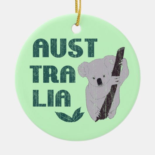 Australië Koala Beer Ornament (Voorkant)