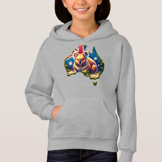 Australië Koala Beer vlag kaart (Voorkant)