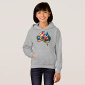 Australië Koala Beer vlag kaart (Voorkant volledig)