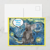 Australië Koala in Sterrennacht Spoof Briefkaart (Voorkant / Achterkant)