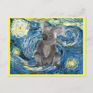Australië Koala in Sterrennacht Spoof Briefkaart