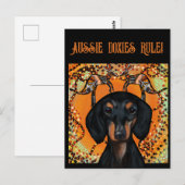 AUSTRALIË KUNST BRIEFKAART (Voorkant / Achterkant)