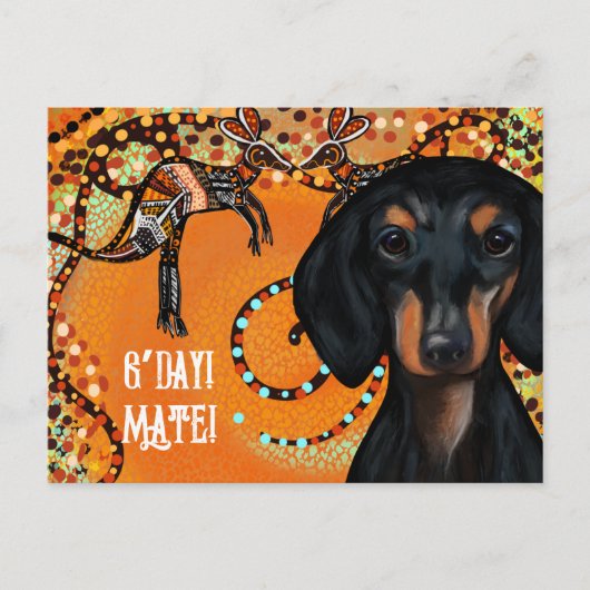 AUSTRALIË KUNST                  BRIEFKAART (Voorkant)