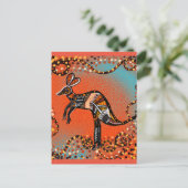 AUSTRALIË KUNST       BRIEFKAART (Staand voorkant)