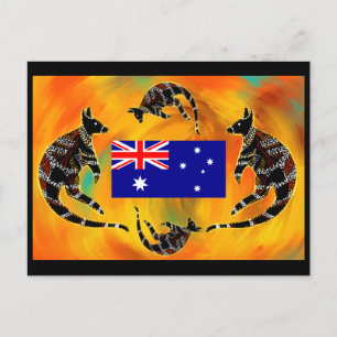 AUSTRALIË KUNST  BRIEFKAART