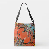 AUSTRALIË KUNST       CROSSBODY TAS (Achterkant)