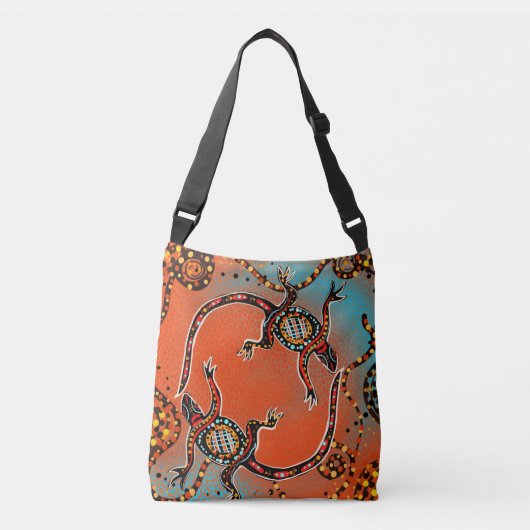 AUSTRALIË KUNST       CROSSBODY TAS (Voorkant)