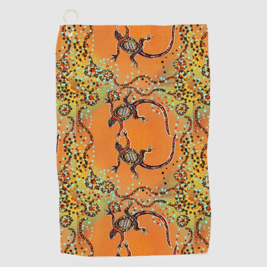 AUSTRALIË KUNST                   GOLFHANDDOEK (Voorkant)
