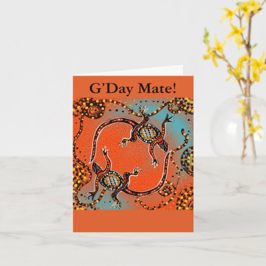 AUSTRALIË KUNST            KAART (Gele Bloem)