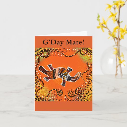 AUSTRALIË KUNST                 KAART (Gele Bloem)