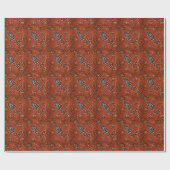 AUSTRALIË KUNST KROKODIL CADEAUPAPIER (Vlak)