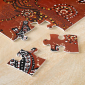 AUSTRALIË KUNST KROKODIL LEGPUZZEL (Zijkant)