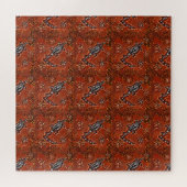 AUSTRALIË KUNST KROKODIL LEGPUZZEL (Horizontaal)