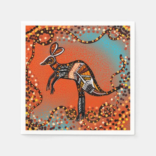 AUSTRALIË KUNST            SERVET (Voorkant)