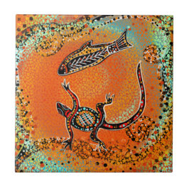 AUSTRALIË KUNST     TEGELTJE