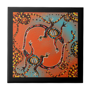 AUSTRALIË KUNST    TEGELTJE