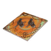 AUSTRALIË KUNST     TEGELTJE (Zijkant)