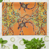 AUSTRALIË KUNST                   THEEDOEK (Gevouwen)