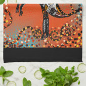 AUSTRALIË KUNST          THEEDOEK (Gevouwen)