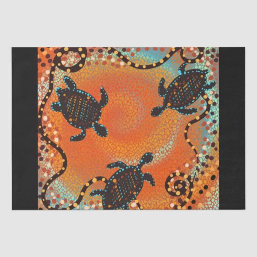 AUSTRALIË KUNST TISSUEPAPIER (Voorkant)