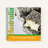 Australië Lamington Cake Aussie Recept Notitieboek (Voorkant)