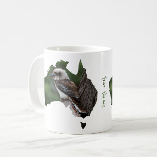 Australië Land Omtrek Kookaburra in een Boom Koffiemok