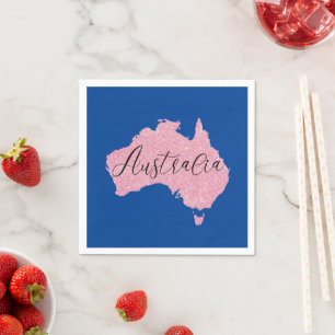 Australië Land Schitterende Kleur Servet