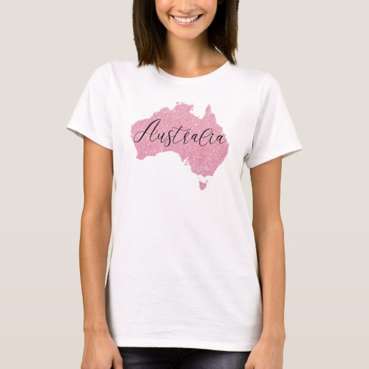 Australië Land Schitterende Kleur T-shirt (Voorkant)