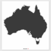 Australië Land XL Sticker (Vel)