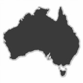 Australië Land XL Sticker (Voorkant)
