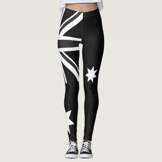 Australië Leggings zwart-wit (Voorkant)