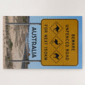 Australië: Let op ongeëvenaard wegteken Legpuzzel (Horizontaal)