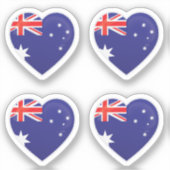 Australië Liefde Vlag Sticker (Voorkant)