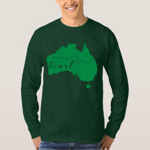 Australië ligt in mijn hart t-shirt