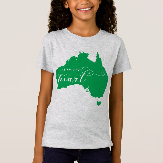 Australië ligt in mijn hart t-shirt (Voorkant)