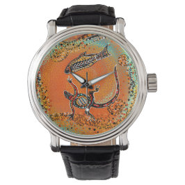 AUSTRALIË LIZARD FISH ART HORLOGE