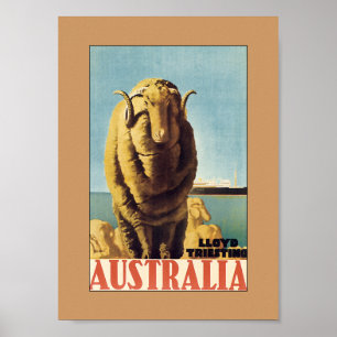 Australië - Lloyd Triestino (canvas) Poster