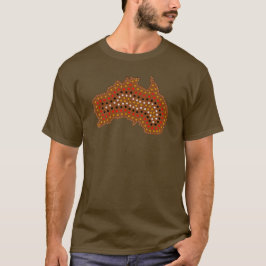 Australië Map Geïnspireerd T-shirt