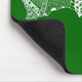 Australië Map Green en Gold Muismat (Hoek)