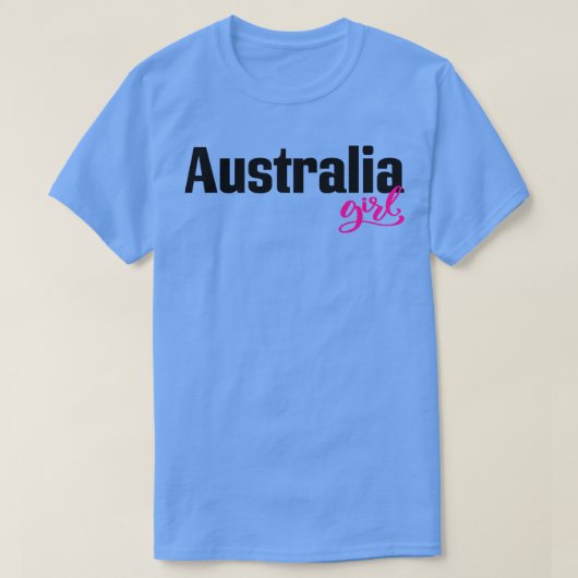 Australië Meisje Australisch T-shirt (Design voorkant)